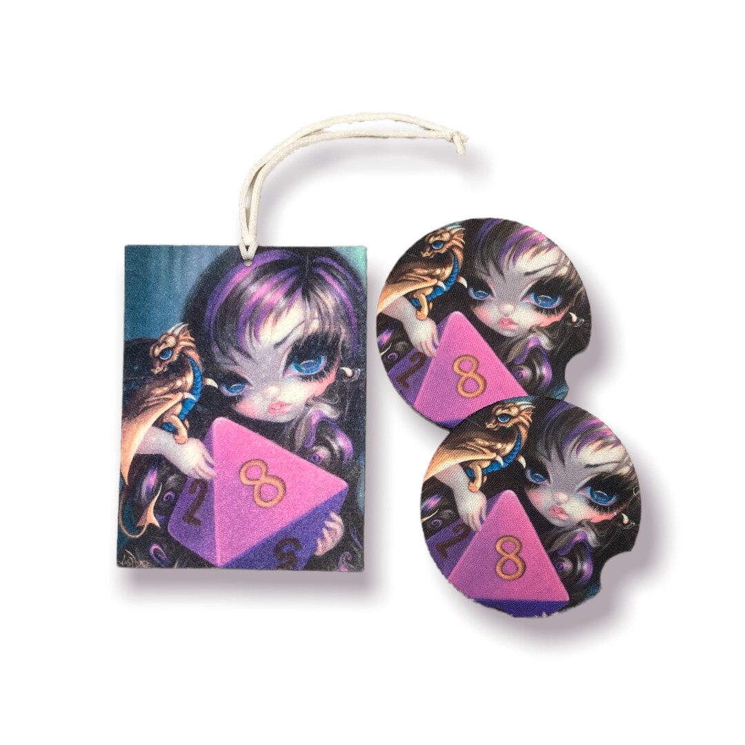 DND Car Accessories 8 Sided Die Cute Teen Birthday Gift for Her Jasmine Becketgriffith Dungeons