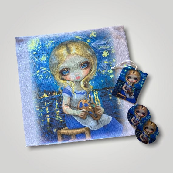 Alice Van Gogh Nocturne Car accessories - Twisted Wonderland -Starry Night Modern gothic fantasy art - Office Desk Decor for Her