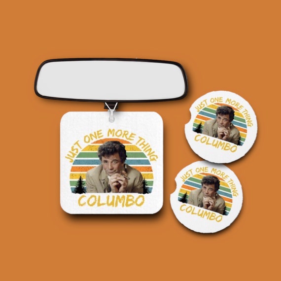 Columbo Car Accessories - Peter Falk - Birthday, Father’s Day- Dad Gag Gift for Him - Vintage Retro 70s Detective TV series - Drink Coasters