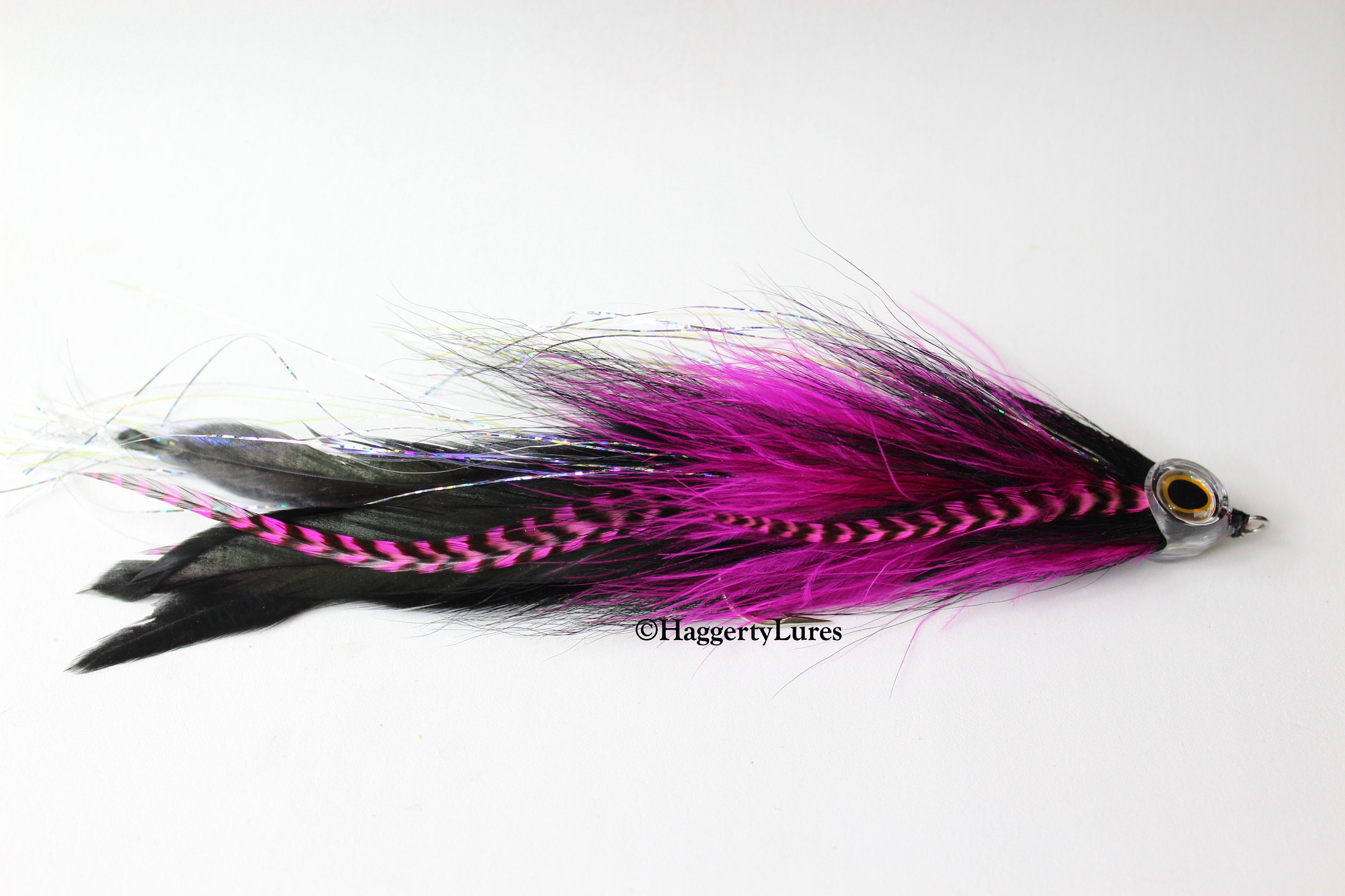 Hot Pink Big Game Jointed Fly Muskie Pike Bass Streamer for Fly