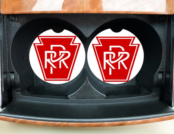 Pennsylvania Railroad PRR Car Coasters - Gift for Train Collector, Railroad Enthusiast, Dad Father’s Day gift for him - Vintage Nostalgia