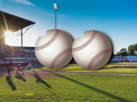 Baseball Car Coasters - Gift for Coach, teammates, Teacher, Mom, Dad - Softball - Sports Bar Drink decor - Stocking stuffer for Teen