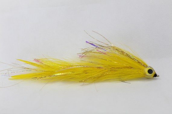 Yellow Big Game Changer-fly Fishing Flies Jointed Muskie Pike
