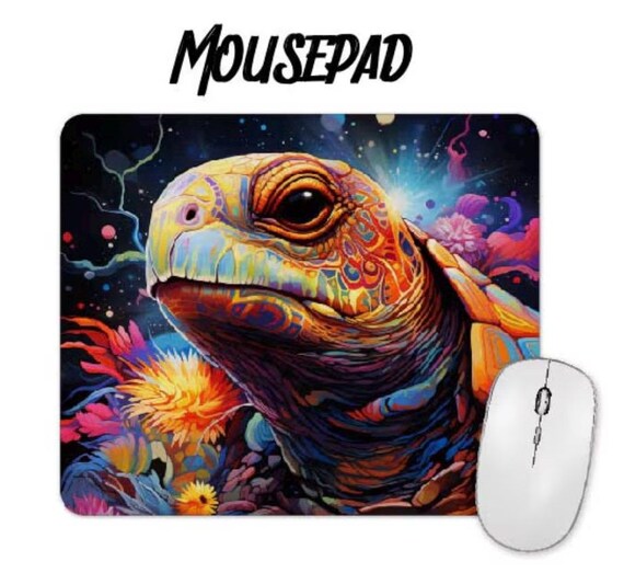 Colorful Sea Turtle Mouse Pad