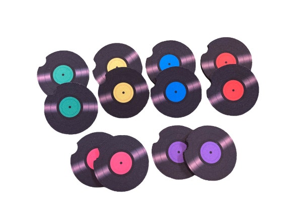 Vinyl Record 45 LP, Car Coasters set of 2 - Retro Vintage album - Flexible Neoprene - Birthday, Father’s Day Gift for Dad