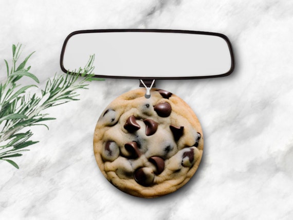 Cookie Car Air Freshener - Chocolate Chip - Birthday gift tag - Party Favors - Office Co-Worker Exchange - Gift for Baker - Unscented