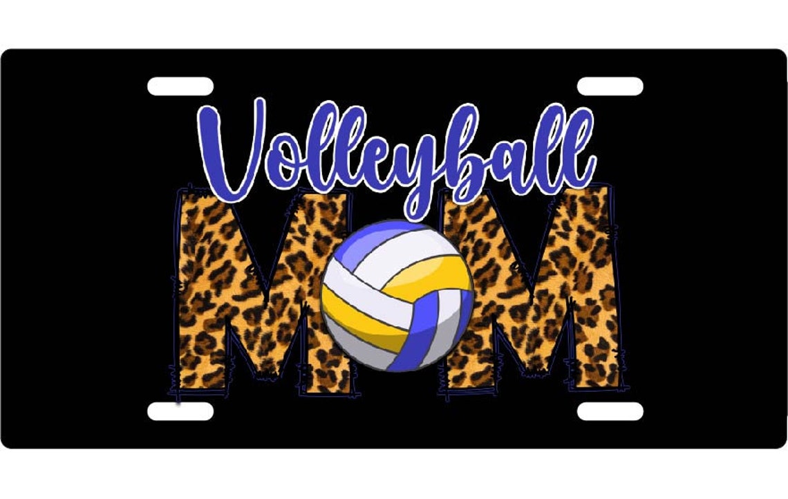 Volleyball Mom School Sports Car Accessories License Plate Etsy