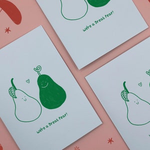 Tolle Birne - Karte für die Liebste - Karte für den Partner - Valentinstagskarte - Karte für die Frau - Freundkarte - Freundinkarte - Obst