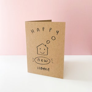 Carte kraft Bonne nouvelle maison