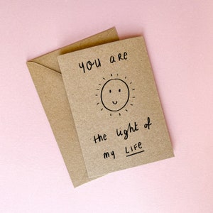 Light of my Life Kraft Card