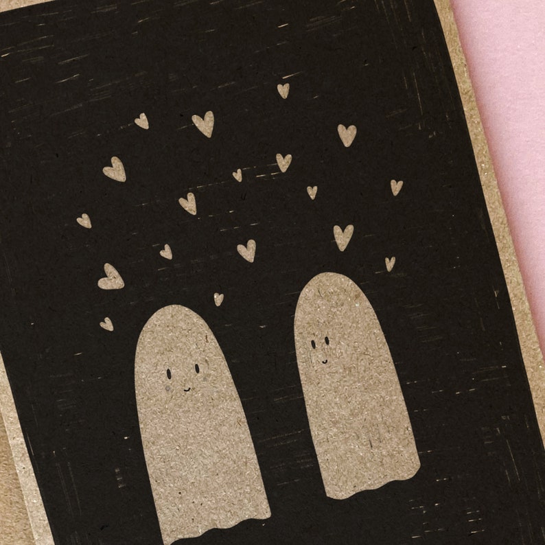 Halloween Relationship Card You're my Boo Happy Halloween Card Card for Girlfriend Card for Boyfriend Spooky Card image 2