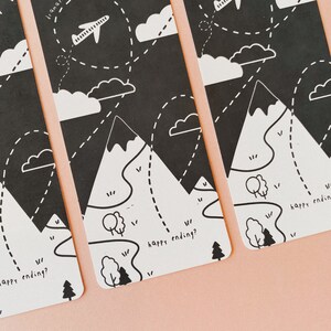 Black and White Map Bookmark image 4