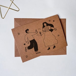 Nouvel An - Carte de célébration - Bonne année - Fête - Carte de voeux amusante - Carte vierge