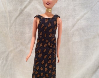 vintage barbie black dress