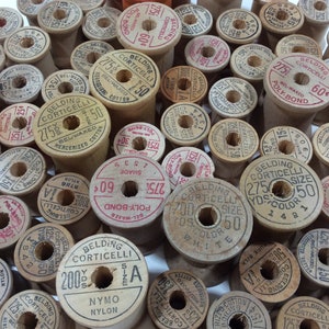 1 pound of Vintage Wood Thread Spools – Makeropolis