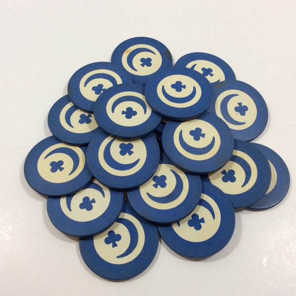 Antique Poker Chip Etsy