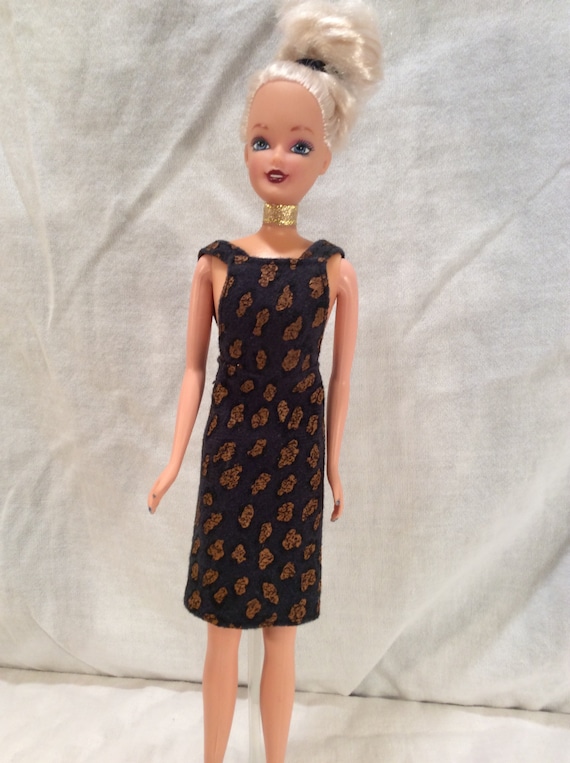 Vintage barbie black dress sale