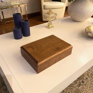 Custom size walnut or maple boxes made to order