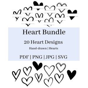 Heart SVG Bundle / Heart Bundle / Heart Clipart / Heart Clipart / Heart pdf / Heart png / Heart jpg / Heart Banners
