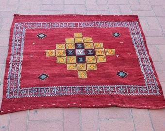 Small Boho Rug, Turkish Vintage Rug, Bohemian Rug, Tribal Rug, Anatolian Rug, Anadol Rug