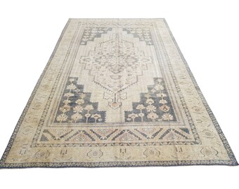 Beige Türkischer Teppich 2,3x12,2 ft Anatolischer Türkischer Teppich Boho Teppich Pastell Teppich Boho Teppich Vintage Teppich Boho Teppich Oushak Teppich