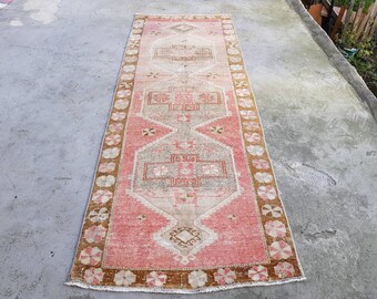 Tapis Oushak Tapis de coureur turc 3.3x9.1 ft Tapis de coureur Oushak Tapis vintage Tapis de coureur en laine Tapis Boho Tapis vintage Tapis Tapis
