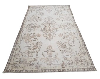 Beiger Türkischer Anatolischer Teppich, 1,5x3 m,Boho Teppich,Nomadenteppich,Aztekischer Teppich