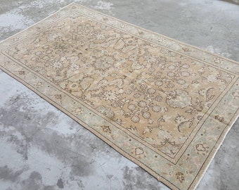 4' x 7' ヴィンテージ アンティーク調 オーバーダイ トルコ絨毯 - Etsy