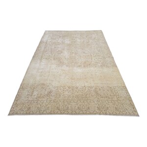 Pastel Oushak Rug 6.7x9.8 ft Anatolian Oushak Rug Boho Turkish Rug Carpet Rug Area Rug Wool Rug Vintage Rug Home Decor