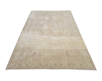 Pastell Oushak Teppich Anatolischer Oushak Teppich Anatolischer Boho Türkischer Teppich Anatolischer Teppich Vintage Teppich Wohnkultur