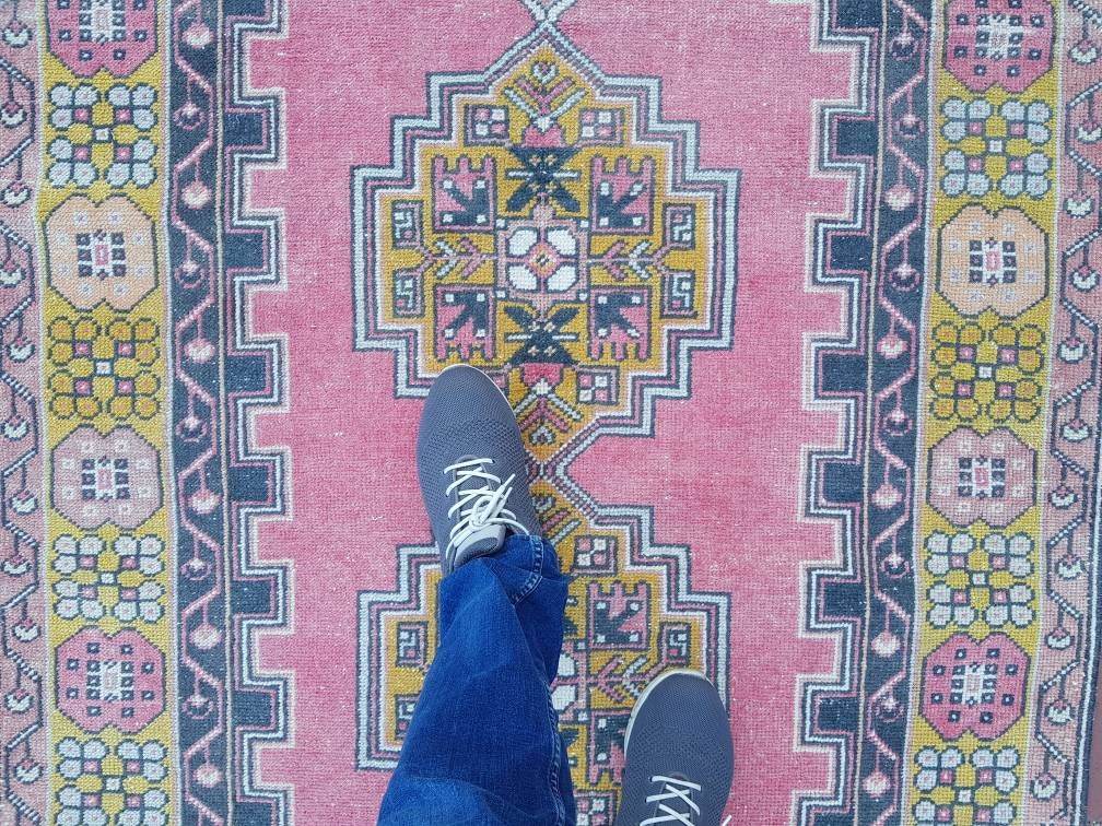 Roter Oushak Teppich 3,9x6m Boho Teppich Türkischer Teppich Wollteppich ...