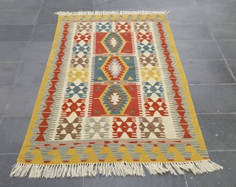 Anatolischer Türkischer Kelim Teppich 1.8x9 m Boho Kelim Teppich Handgewebter Kelim Teppich Boho Teppich Traditioneller Kelim Teppich