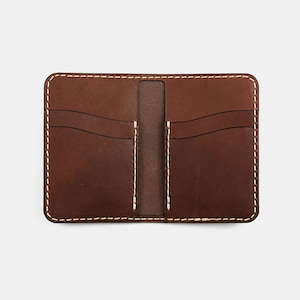 Portefeuille de cartes verticales | | en cuir de kangourou fait à la main Personnalisation gratuite