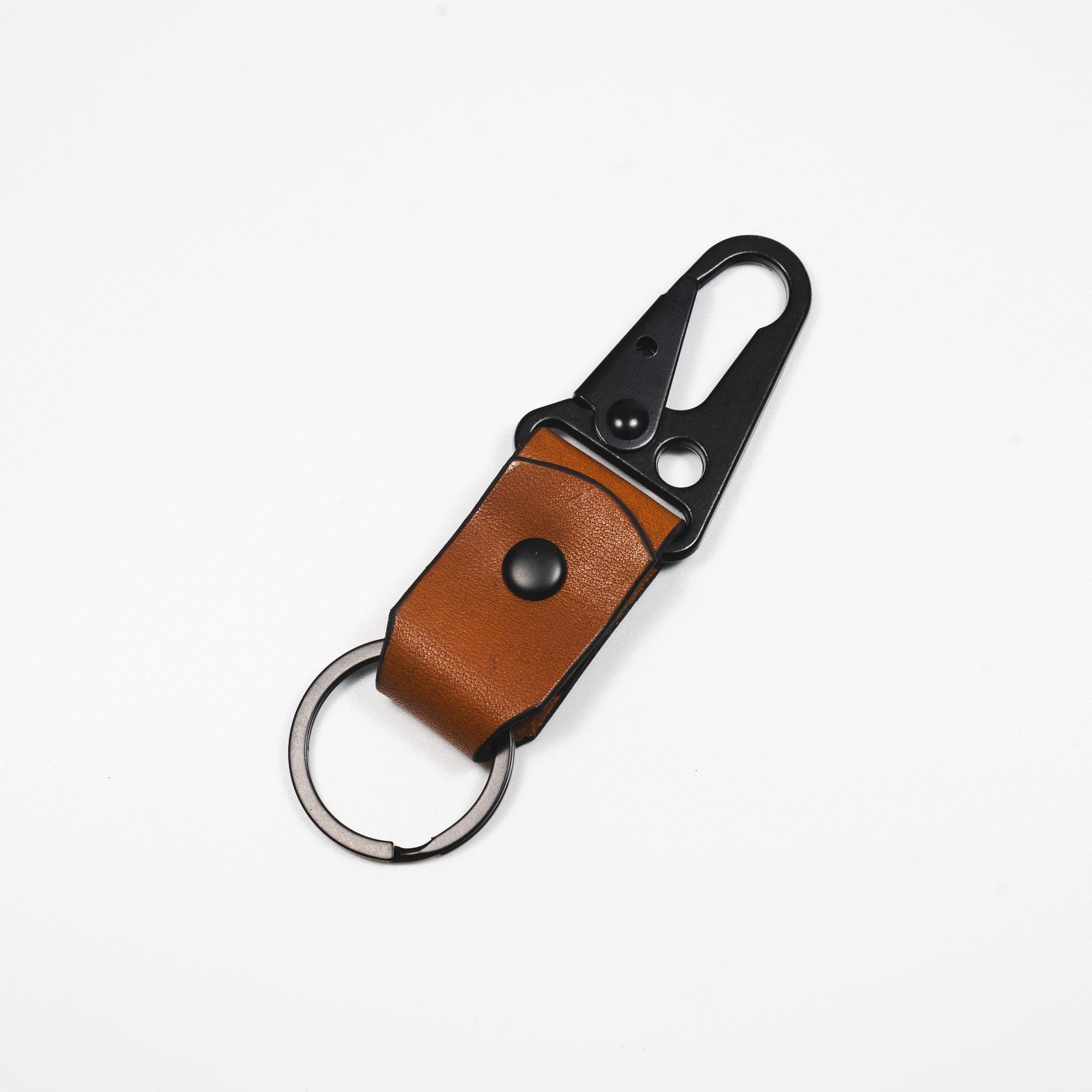 Rocky Keyring | Handmade Leather Keychain - Etsy