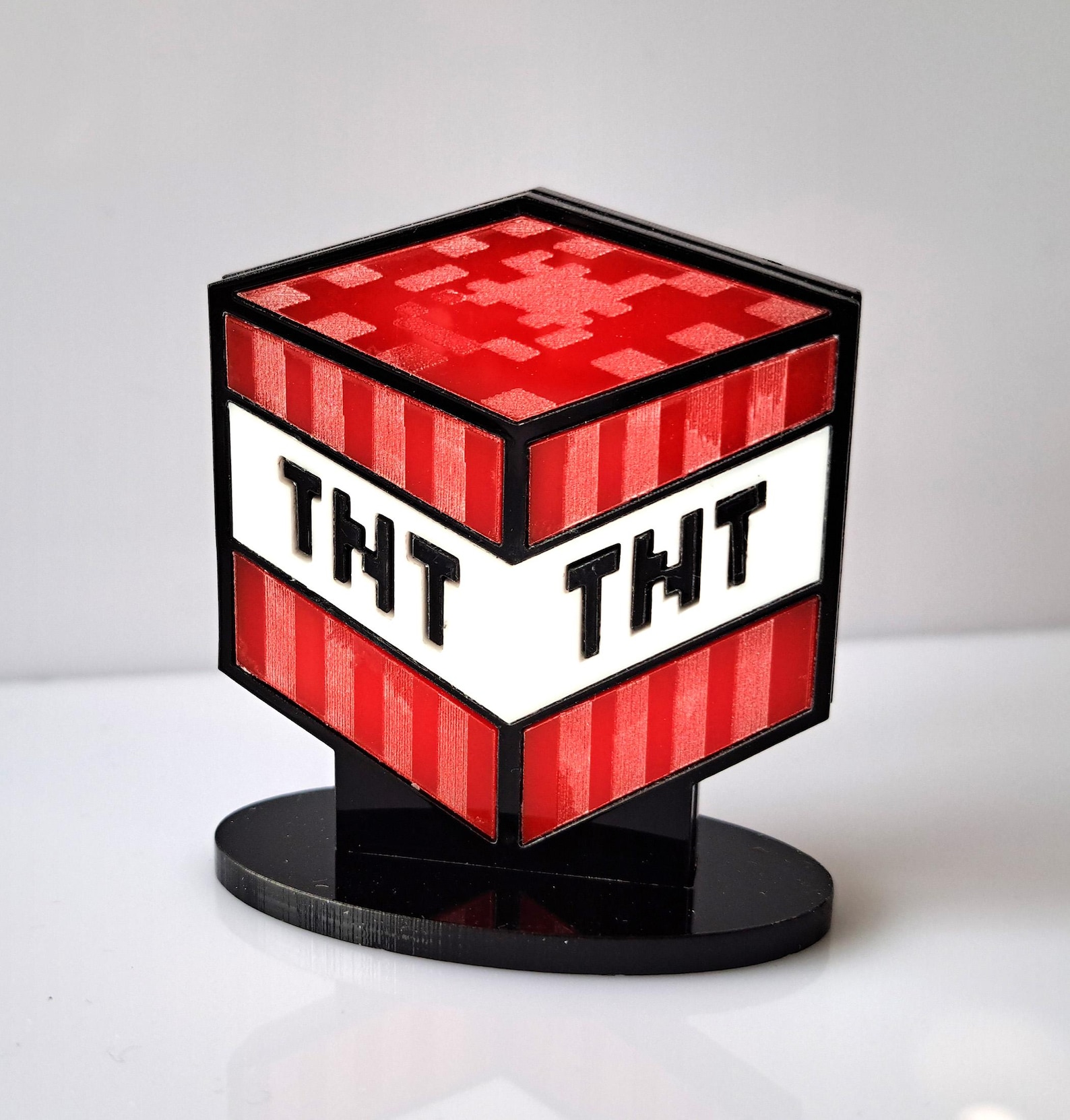 Handmade Minecraft TNT Acrylic Figure