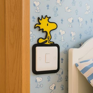 Peanuts Light Switch Surround - Finger Plate. Snoopy Decor,Finger Plate, Peanuts Lover Gift. Peanuts Socket Surround.