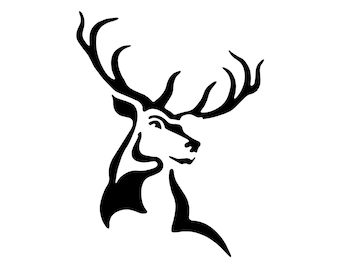 Large Stag vinyl sticker graphics decal van motorhome campervan  camping lorry bonnet caravan camping d1