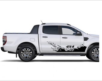 4x4 Mud Splash pair universal car graphics decal van sticker side decals camper