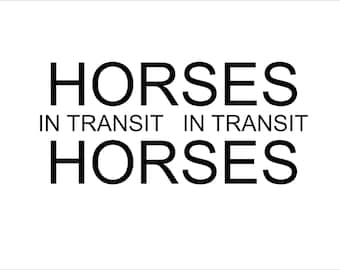 Calcomanías de vinilo grandes para cajas de caballos, remolques, furgonetas y camiones.