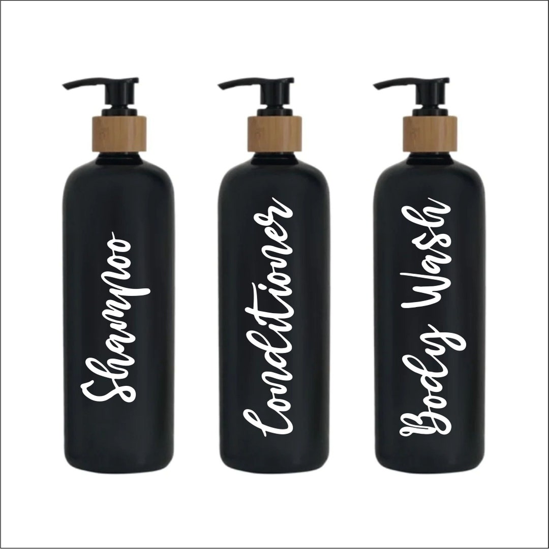 Shampoo Conditioner Body Wash Vinyl Decal Stickers/labels Etsy