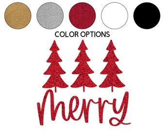 Iron-on Merry Decal // Winter // Christmas