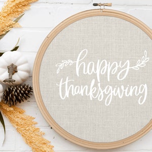Iron-on Happy Thanksgiving Decal // Fall // Thanksgiving image 2