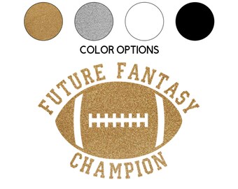 Iron-on Future Fantasy Football Champion Decal  // Sports // Football