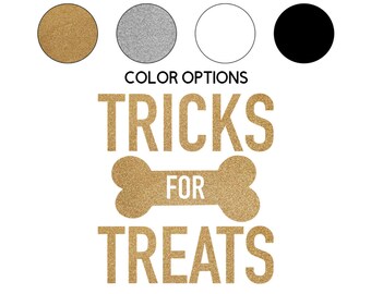 Tricks for Treats Iron on Decal // Pet // Fall // Halloween