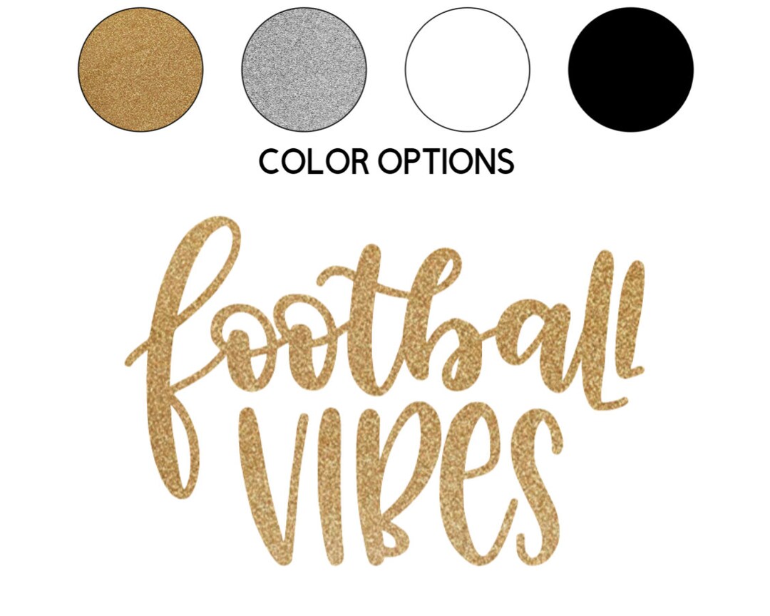 Ironon Football Vibes Decal // Sports // Football Etsy