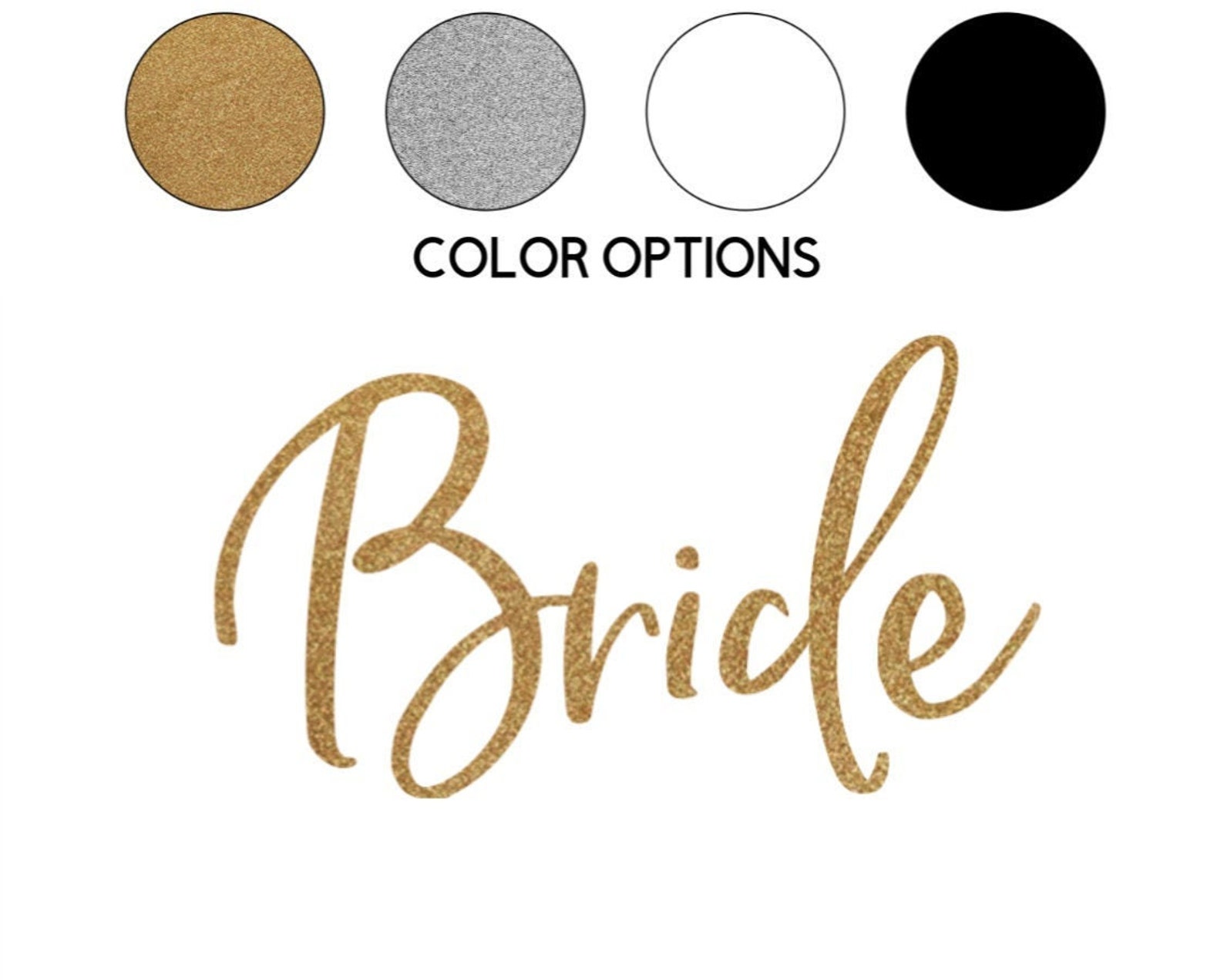 Ironon Bride Decal // Wedding // Bachelorette Party // Etsy