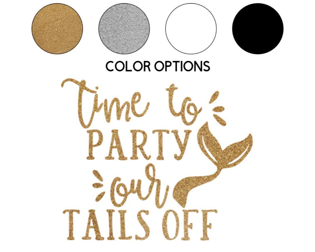 Ironon Time to Party Our Tails off Decal // Wedding // Etsy
