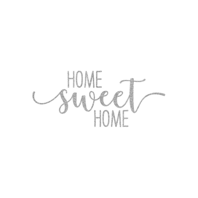 Ironon Home Sweet Home Decal // Farmhouse Home Decor Etsy
