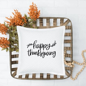 Iron-on Happy Thanksgiving Decal // Fall // Thanksgiving image 3