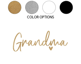 Grandma Iron on Decal // Family